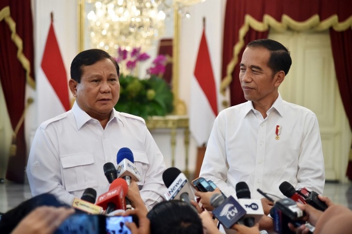 Presiden Joko Widodo bersama Capres nomor urut 2, Prabowo Subianto. (Dok. Presidenri.go.id)